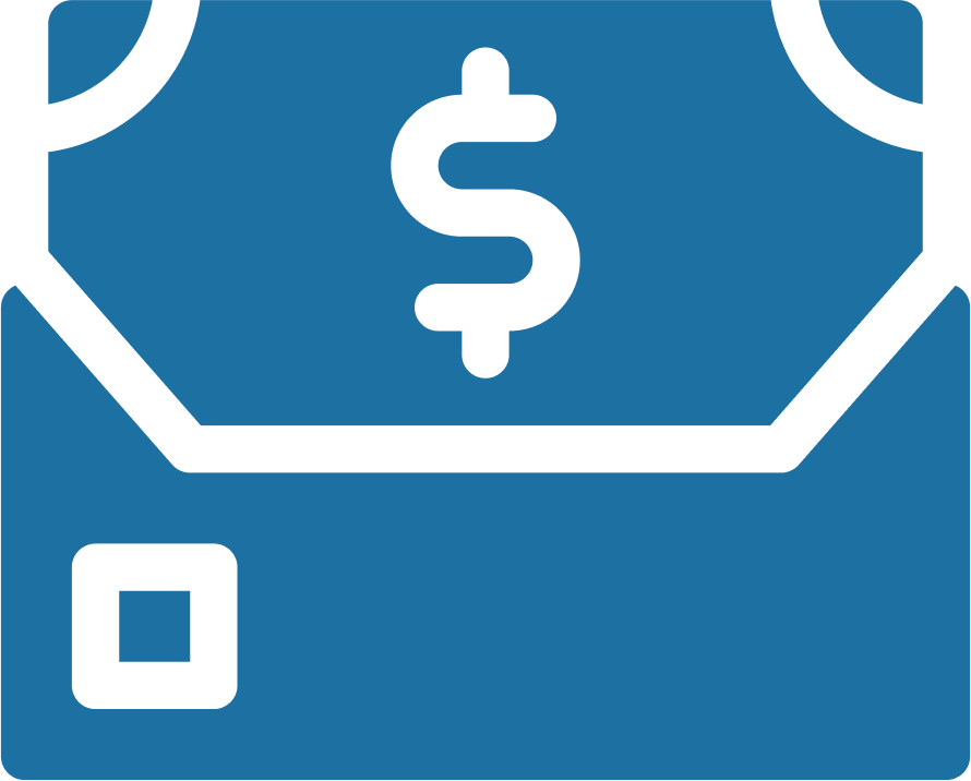 Blue Payroll Icon Blue Payroll Icon