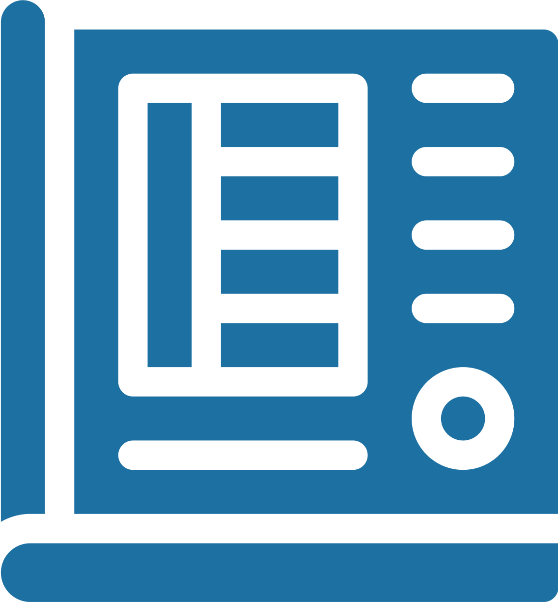 Blue bookkeeping icon Blue bookkeeping icon